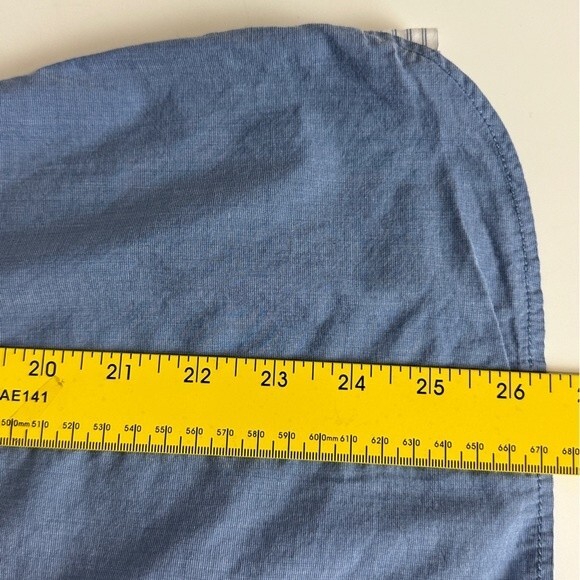 Esprit Blue Button Up Collared Shirt 10 - Picture 6 of 8